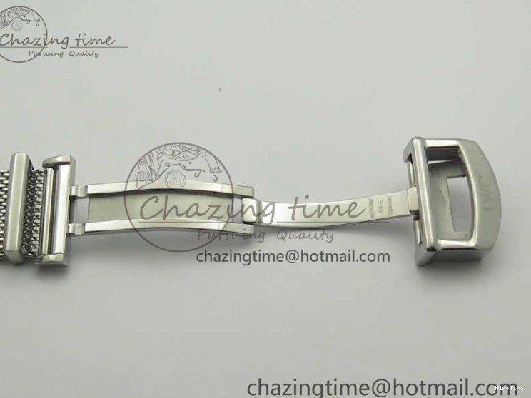 MIROTIME 1218 Portofino IW356501 SS V3 MK 1:1 Best Edition Blue Dial On SS Mesh Bracelet MIYOTA Timeless 7194